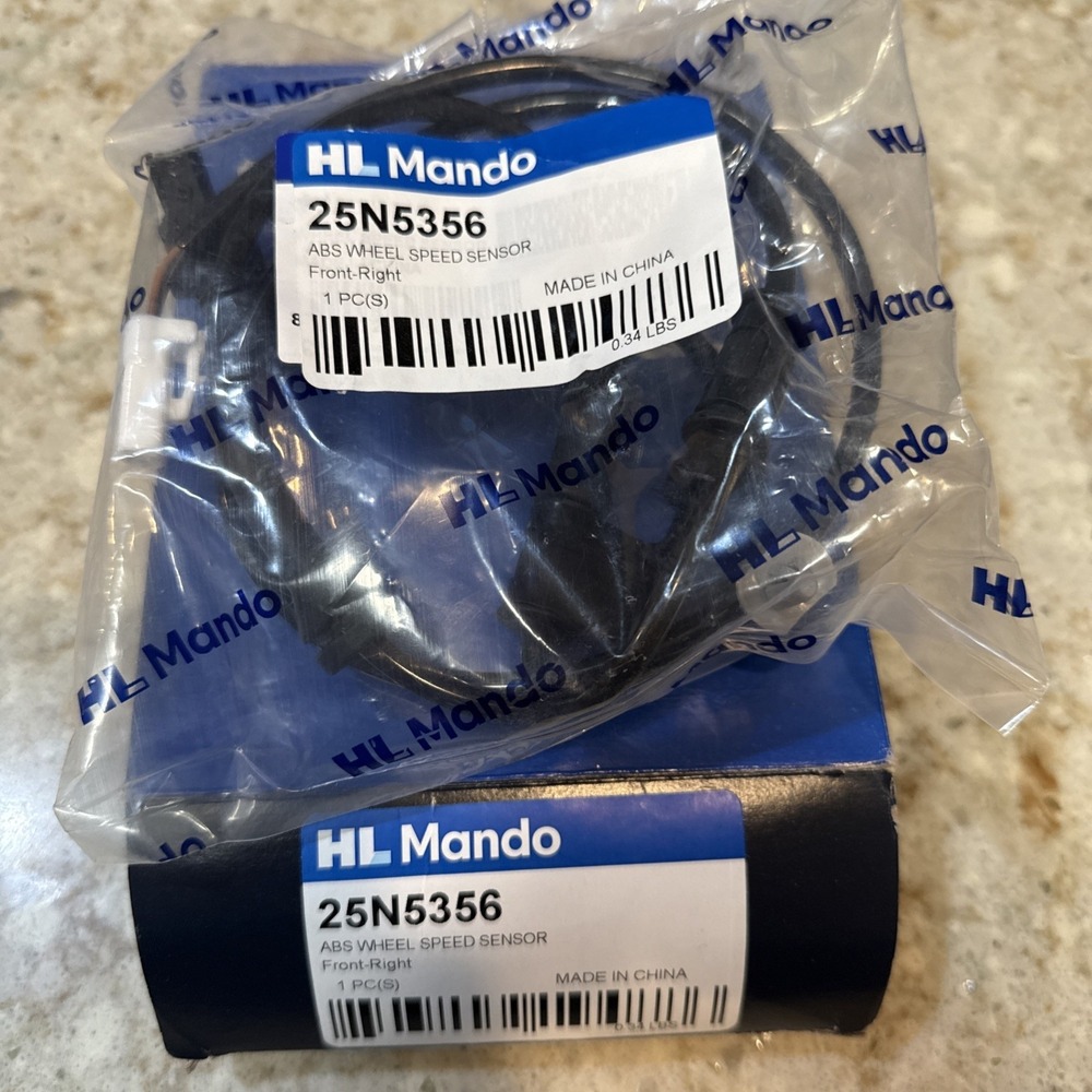 Mando 25N5356 New Abs Wheel Speed Sensor, Direct Replacement